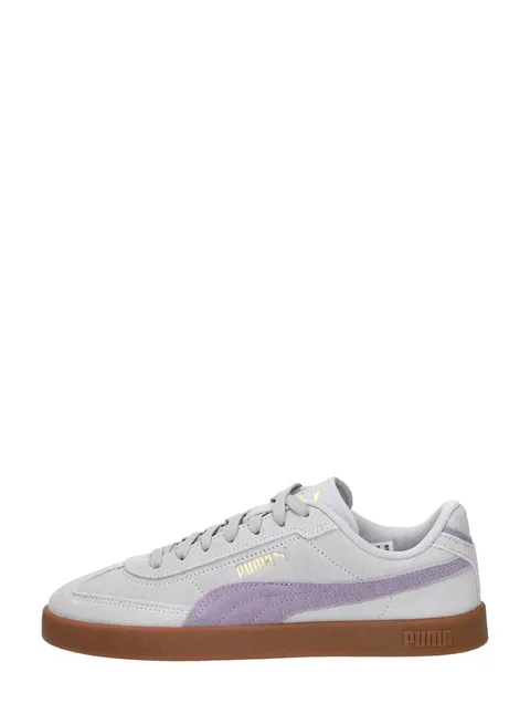 Puma Club II Era - Sneaker Unisex, in Pelle Scamosciata, Colore: Argento e Lilla