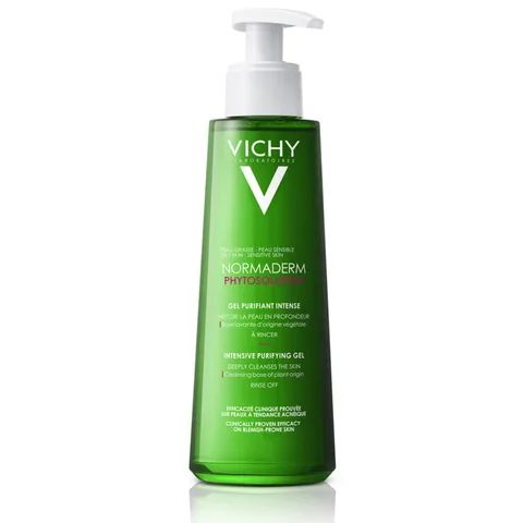 Vichy Phytosolution, Gel Detergente Purificante, Per Pelli a Tendenza Acneica, Azione