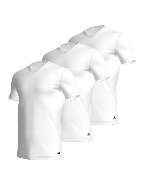 adidas Maglietta da Uomo con Scollo Rotondo (3 Pezzi) - Active Core Cotton Baselayer (3