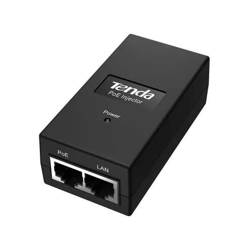 Tenda POE15F PoE Injector, Adattatore PoE Ethernet Rapido 48 V - 2 Porta RJ45 10/100