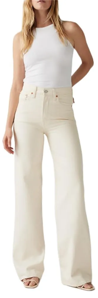 Levi's Jeans da Donna Ribcage Wide Leg, Barely Freezing, 31W x 30L
