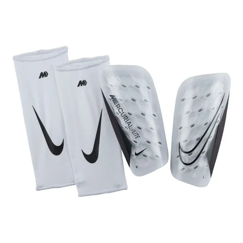 Nike Unisex Shinguard Mercurial Lite, bianco/nero, DN3611-100, XS