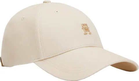 Tommy Hilfiger Donna Cappellino Elevated Chic con Logo, Beige (Classic Beige), Taglia Unica