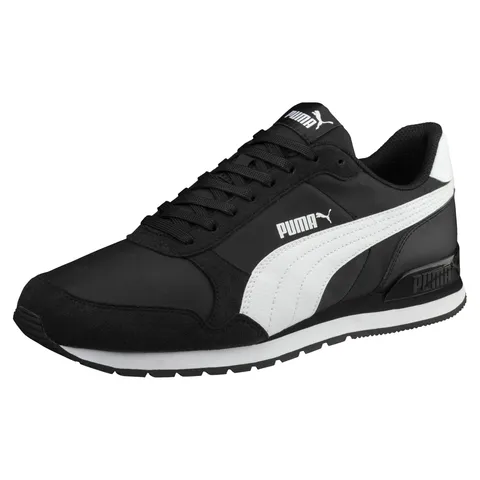PUMA Unisex ST Runner v2 NL Sneakers, Puma Black-Puma White, 42 EU