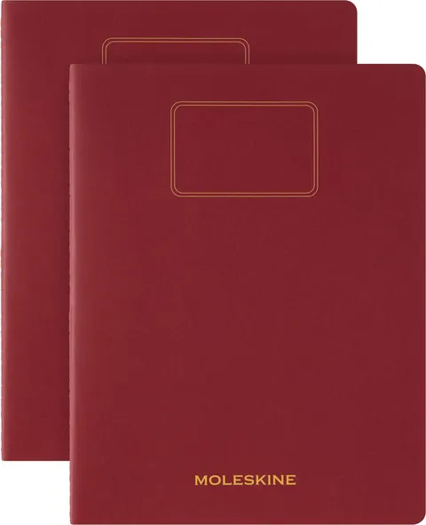 Moleskine Student Cahier Journal, Set 2 Quaderni per Appunti con Pagine Bianche