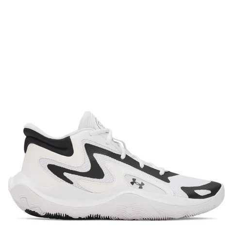 Under Armour Sneaker Unisex UA Jet '25, Bianco Nero Nero, 49.5 EU