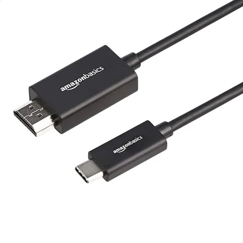 Amazon Basics - Adattatore Unidirezionale di Alta Qualità in Allumino Cavo da USB-C