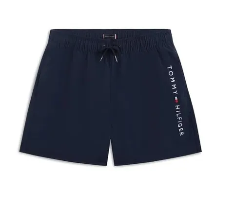 Tommy Hilfiger Bambino Pantaloncino da Bagno Medium Drawstring con Coulisse, Blu (Dark
