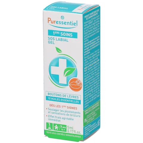 Puressentiel Gel SOS Labbra Primo Trattamento ai 10 Oli Essenziali 5 ml