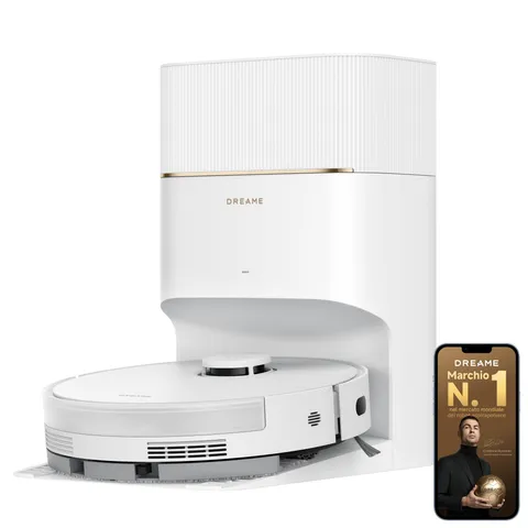 Dreame D20 Pro Plus Robot Aspirapolvere, Aspirazione da 13.000 Pa, Doppia Spazzola per