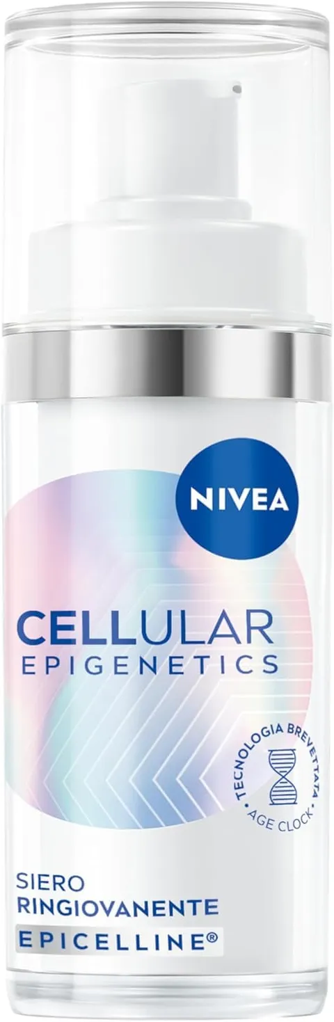 Nivea Cellular Epigenetics Siero Ringiovanente 30 ml, Siero viso antirughe che riduce i