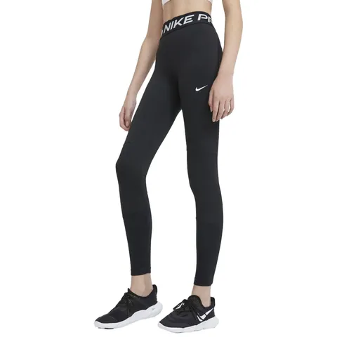 Nike Tights-da1028, Pantaloni Casual Unisex Bambini E Ragazzi, Black/White, Taglia unica