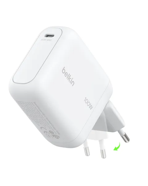 Boostcharge 100W USB-C GAN LADE - Einklappbarem Stecker WEI
