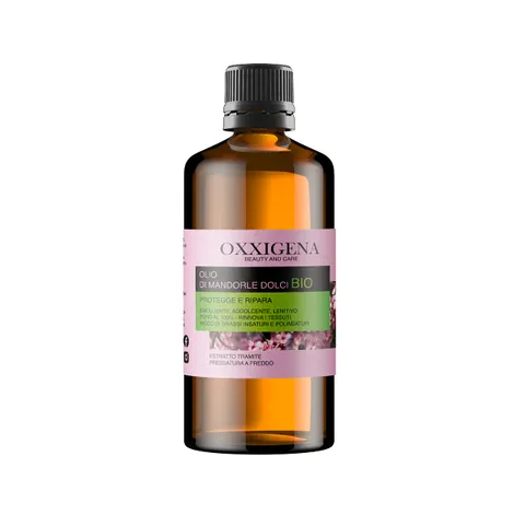 Oxxigena - Olio di Mandorle Dolci BIO e Puro al 100%, Confezione da 250 ml, Estratto a