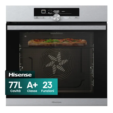 Hisense BI350XPZ - Forno Elettrico da Incasso Ventilato Multifunzione con Grill, Cavità