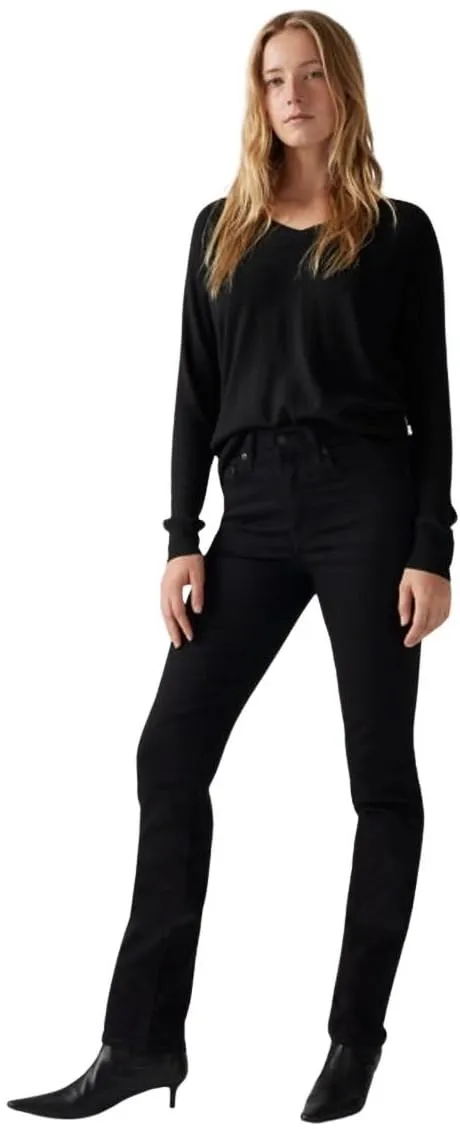 Levi's 724 High Rise Straight, Jeans Donna, Midnight Gaze, 30W / 34L