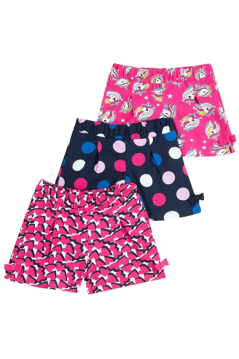 Chicco Set 3 Pantaloncini Bambina 100% Cotone