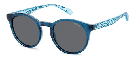 Polaroid KIDS Sunglasses Frames PLD 8061/S BLUE Azure 46/18/130 Unisex Bambini, Blu (Blue