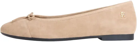 Tommy Hilfiger Donna Ballerine in Pelle, Beige (Safari Canvas), 36