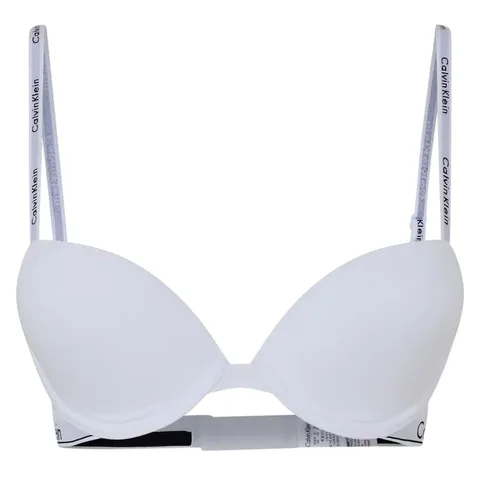 Calvin Klein Donna Reggiseno a Mezza Coppa Lightly Lined Elasticizzato, Bianco (White), 4B
