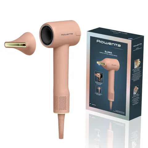 Rowenta Blumia Asciugacapelli Compatto e Leggero 350 g, Motore Digitale, Asciugatura