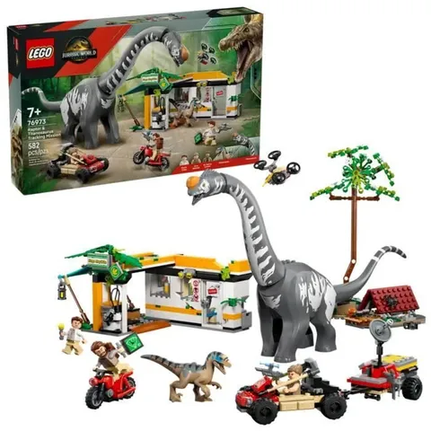 LEGO Jurassic World Alla Ricerca del Raptor e del Titanosauro - Con 2 Figure di Dinosauro