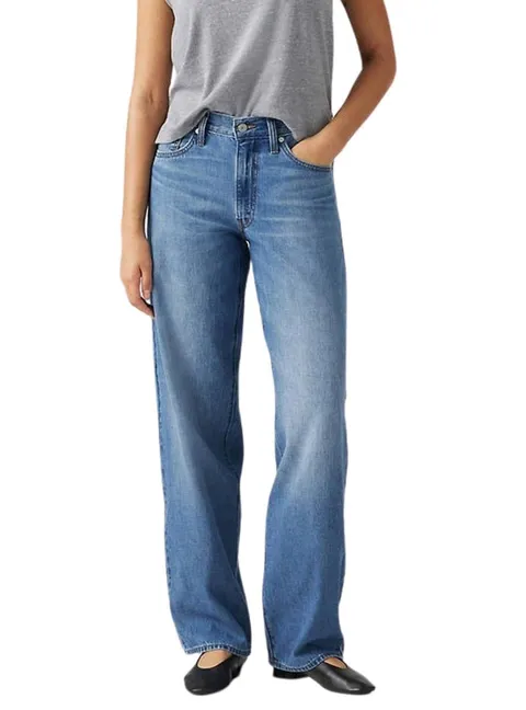 Levi's Baggy Dad, Jeans Donna, Heavy Check, 28W / 32L