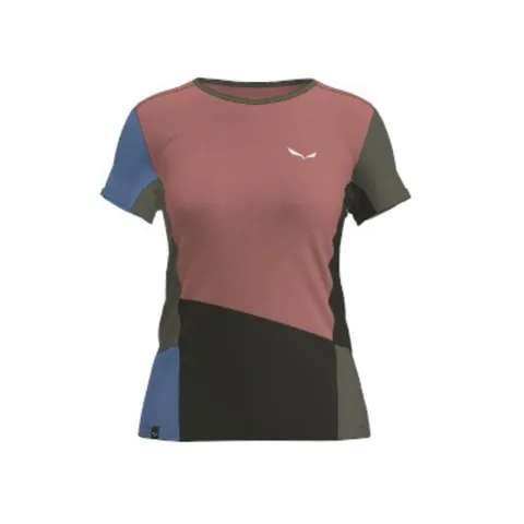 Salewa PUEZ Sporty Dry W T-Shirt, XL, Desert Rosa/Multi