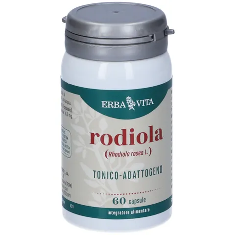 ERBA VITA Integratore Alimentare di Rodiola Rosea - 60 Capsule - Utile in caso di