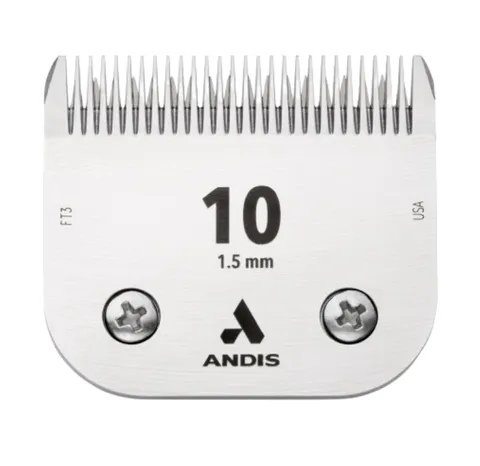 Andis UltraEdge Lama in Acciaio, Taglia 10, 7 FC, Argento