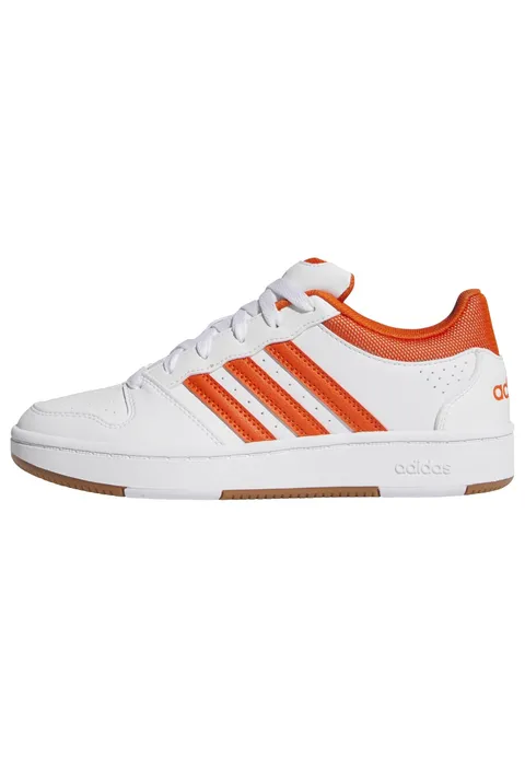 adidas Donna Hoops Classic Shoes, Ftwr White/Collegiate Orange, 39 1/3 EU