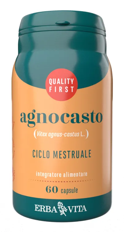 ERBA VITA Integratore Alimentare Agnocasto, 60 Capsule, utile per contrastare i Disturbi