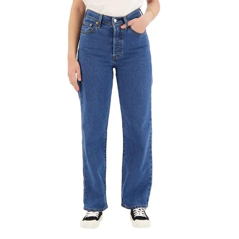 Levi's Ribcage Straight Ankle Jeans, Cool As A Pickle, 31W / 31L Donna