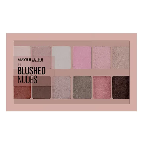 Maybelline New York Palette Ombretti The Blushed Nudes, 12 Colori Sulle Sfumature del