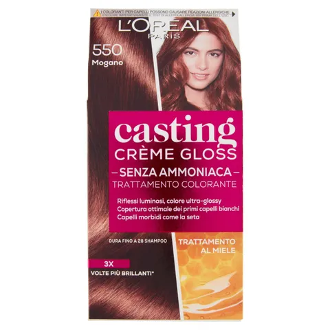 L'Oréal Paris Tinta Capelli Casting Creme Gloss senza Ammoniaca, 550 Mogano