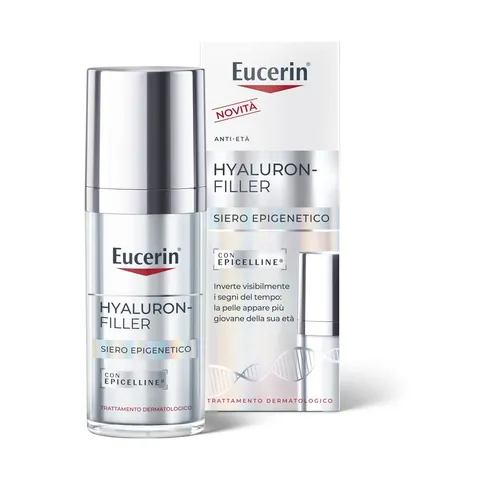 Eucerin Hyaluron-Filler Epigenetic Serum 30 ml, Siero viso antirughe che corregge