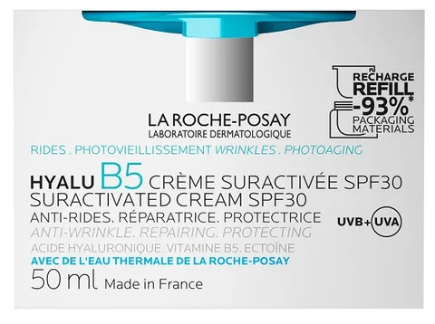 La Roche-Posay Hyalu B5 Crema Anti-Rughe con SPF30, Azione Rassodante e Levigante, Pelle