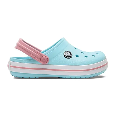 Crocs Crocband Clog T, Zoccoli Unisex - Bambini e Ragazzi, Ice Blue White, 22/23 EU