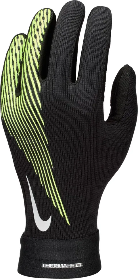 Nike Academy ThermaFit Ho24 Guanti da calcio per bambini Black/Black/Volt L