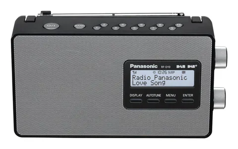 Panasonic RF-D10EG-K Radio Digitale Portatile DAB/DAB+/FM, Display LCD Retroilluminato