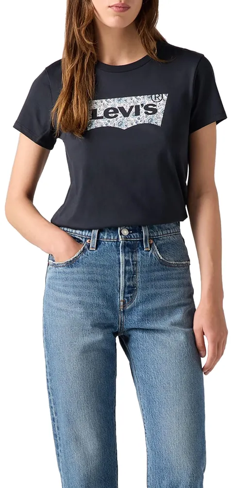 Levi's The Perfect Tee, T-Shirt Donna, Ananda Floral BW Fill Egret, M