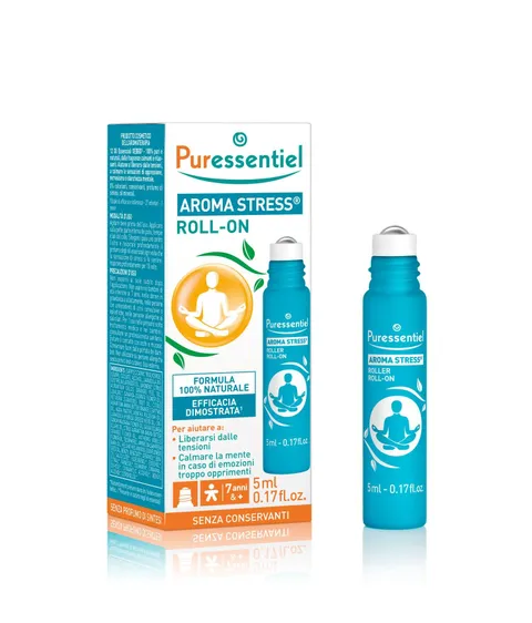 Puressentiel Roller Aroma Stress ai 12 Oli Essenziali dai 7 anni 5 ml