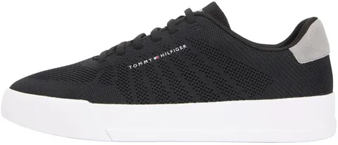 Tommy Hilfiger Uomo TH Court Knit FM0FM05823 Low Top, Nero (Nero), 42