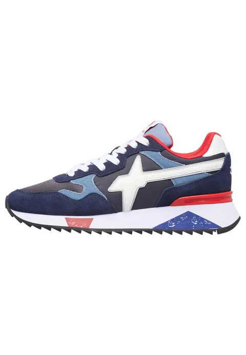 w6yz Yak-M.-Sneakers in Suede e Tessuto Tecnico-Blu, Blu-Azzurro 41