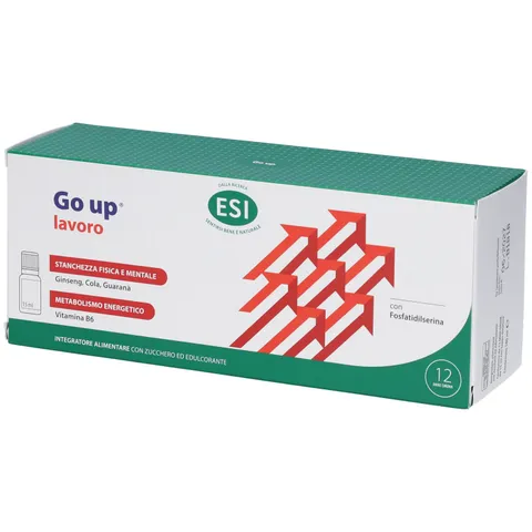 ESI - Go Up Lavoro, Integratore Alimentare a Base di Guaranà, Ginseng e Vitamina B6