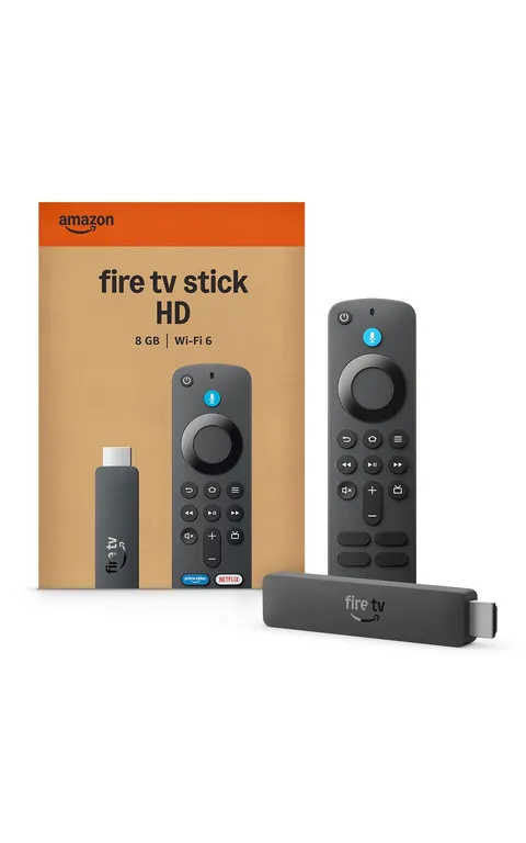 Amazon Fire TV Stick HD (ultimo modello), TV gratuita e in diretta, telecomando vocale Alexa, alimentazione tramite TV, configurazione semplice, trova serie TV più velocemente con Alexa+