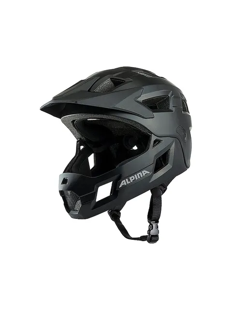 Alpina RUPI, Casco da Bicicletta Unisex-Youth, Black Matt, 50-55