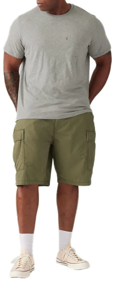 Levi's Pantaloncini Cargo da Uomo Big & Tall Carrier, Olive Night, 56 Plus Tall