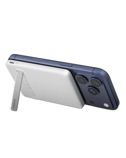 Belkin BoostCharge Power Bank Magnetico 5000mAh Qi2 15W, Caricatore Wireless con Supporto