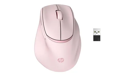 HP Tilt 720M, Mouse Wireless Ergonomico, Bluetooth, Rosa
